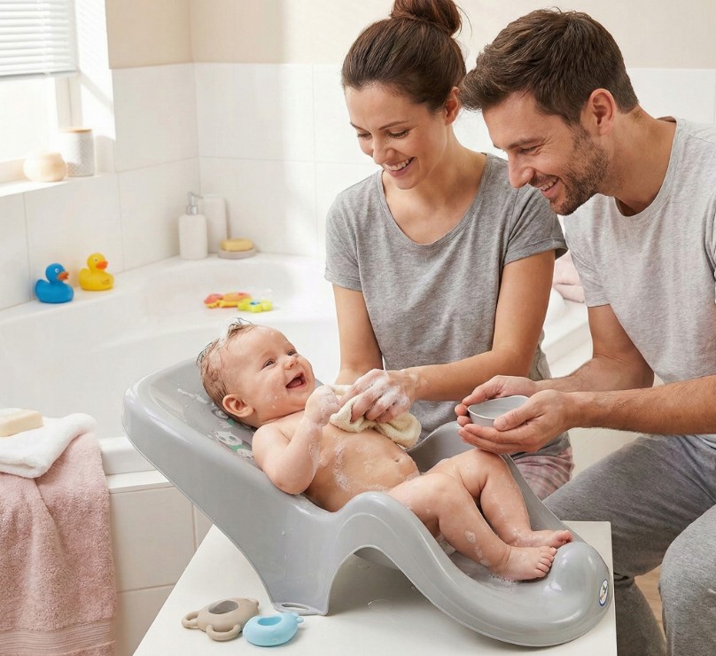 praktische Liege für Kinderbadewanne